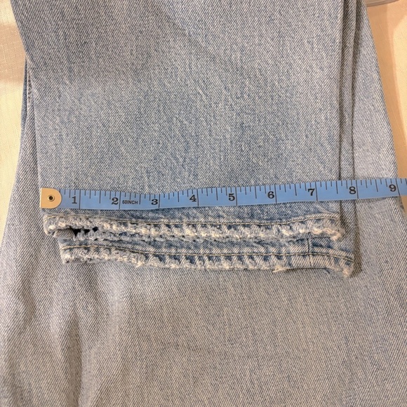 Moussy Vintage Tifton Wide Straight Light Blue Jeans - Picture 8 of 8
